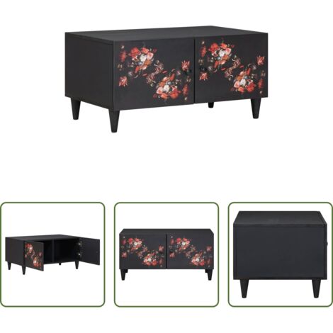 vidaXL Mango -  Couchtisch Mehrfarbig 80 x 50 x 40 cm Massivholz Mango