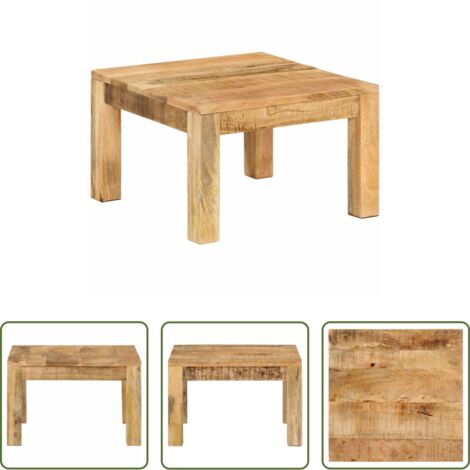 vidaXL Mango -  Mesa de centro de madera maciza de mango 55x55x35 cm