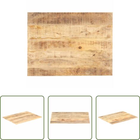 vidaXL Mango -  Superficie de mesa madera maciza de mango 15-16 mm 90x70 cm