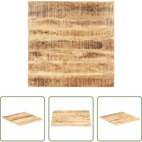 vidaXL Mango -  Superficie de mesa madera maciza de mango 25-27 mm 70x70 cm