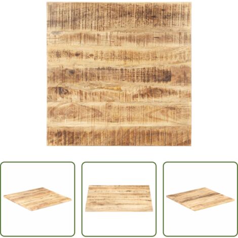 vidaXL Mango -  Superficie de mesa madera maciza de mango 25-27 mm 80x80 cm