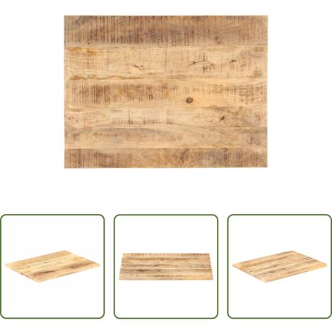 vidaXL Mango -  Superficie de mesa madera maciza de mango 25-27 mm 90x60 cm