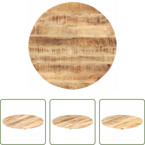 vidaXL Mango -  Superficie de mesa redonda madera maciza de mango 15-16 mm 50cm