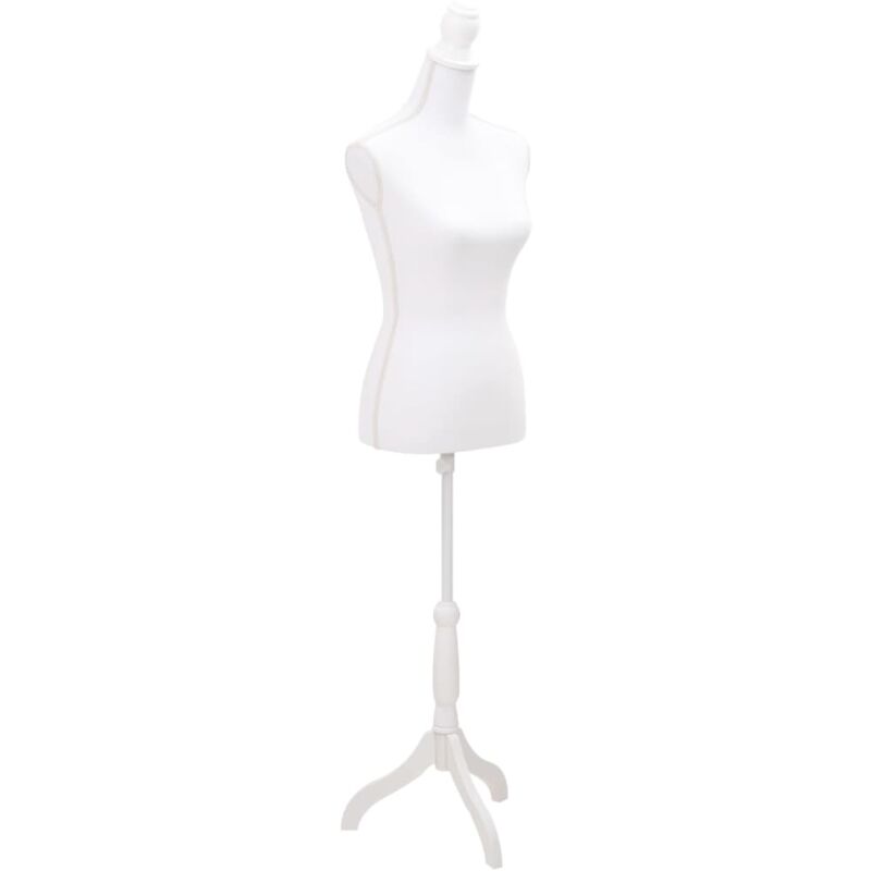 

vidaXL Maniquí Busto de Mujer Exhibición Blanco - Blanco