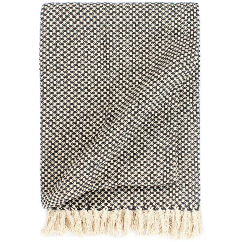 

Manta de Algodón Gris Antracita 160x210 cm - Gris - Vidaxl