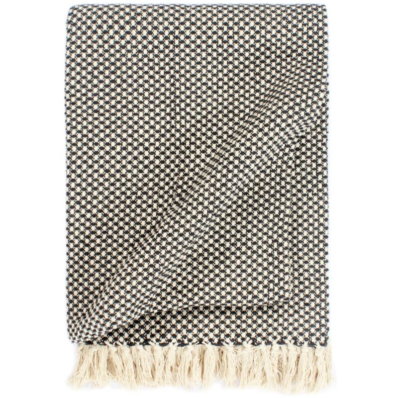 

Manta de Algodón Gris Antracita 220x250 cm - Gris - Vidaxl