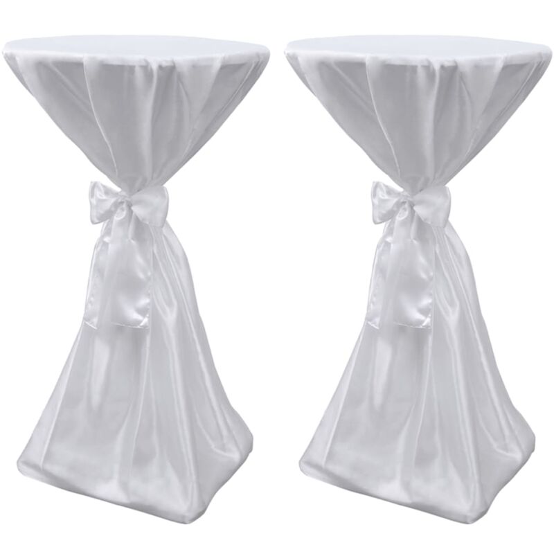 

Manteles Blancos con Lazo 2 Unidades de 60 cm - Blanco - Vidaxl