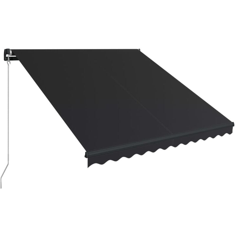 Manual Retractable Awning 300x250 cm Anthracite vidaXL