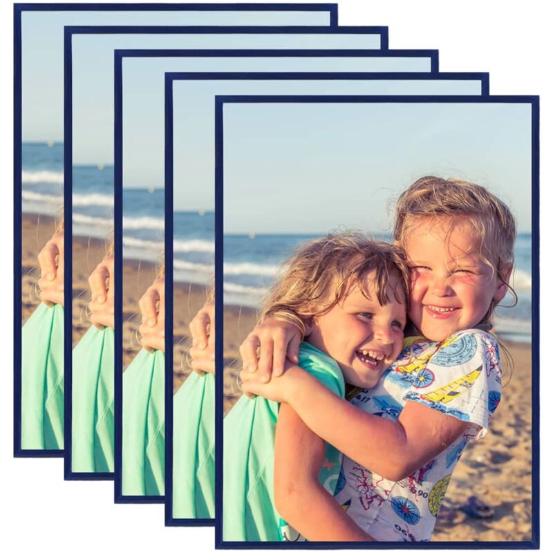 

Marco de foto collage de pared o mesa 5 uds azul MDF 18x24 cm - Azul - Vidaxl