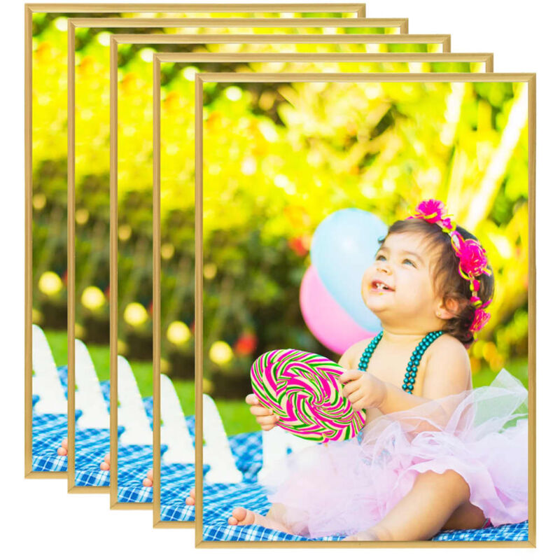 

Marco de fotos collage de pared/mesa 5 uds dorado MDF 15x21 cm - Oro - Vidaxl