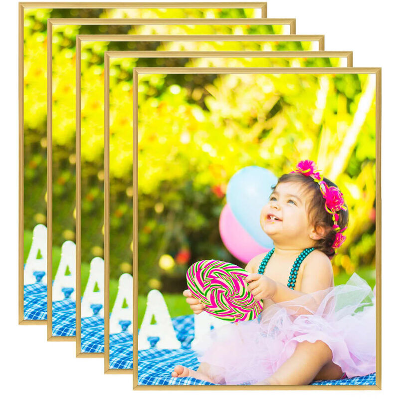 

Marcos de foto collage de pared o mesa 5uds dorado MDF 50x60 cm - Oro - Vidaxl