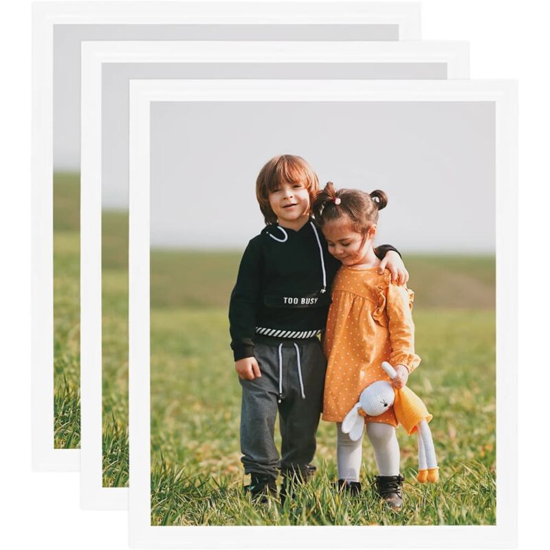 

vidaXL Marcos de foto collage de pared/mesa 3 uds blanco MDF 40x50 cm - Blanco