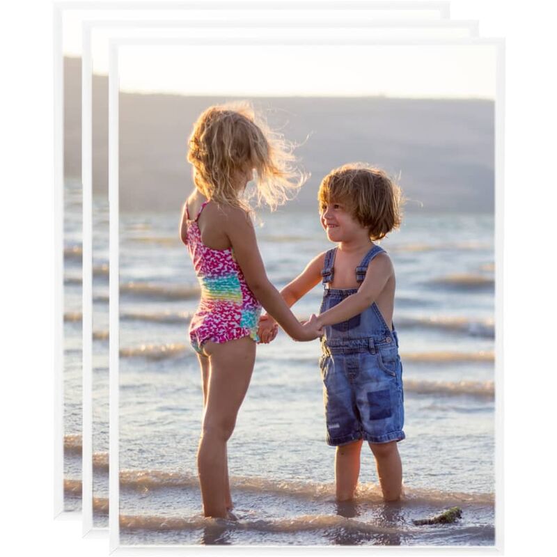 

vidaXL Marcos de foto collage de pared/mesa 3 uds blanco MDF 40x50 cm - Blanco