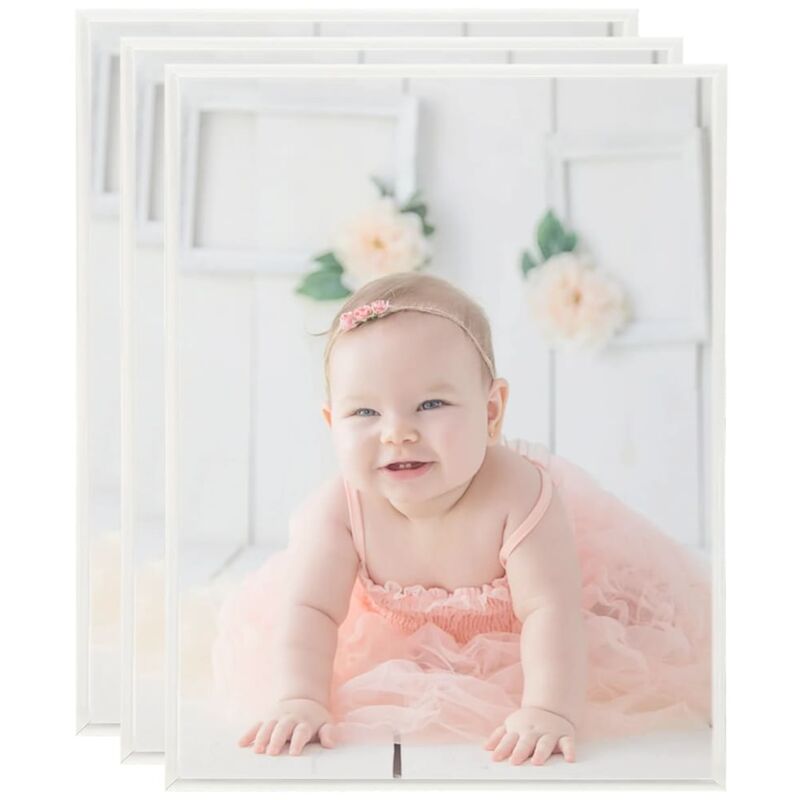 

vidaXL Marcos de foto collage de pared/mesa 3 uds plateado MDF 40x50cm - Plateado