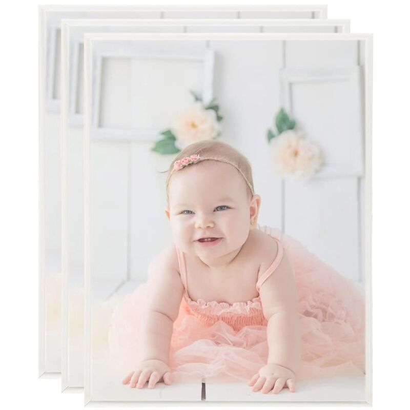 

vidaXL Marcos de foto collage de pared/mesa 3 uds plateado MDF 50x60cm - Plateado