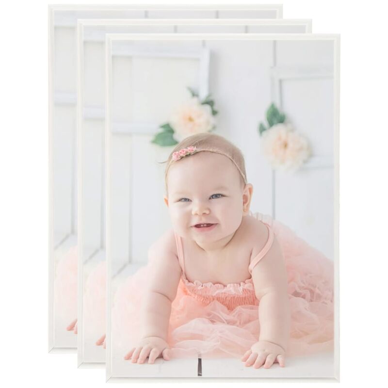 

vidaXL Marcos de foto collage de pared/mesa 3 uds plateado MDF 50x70cm - Plateado