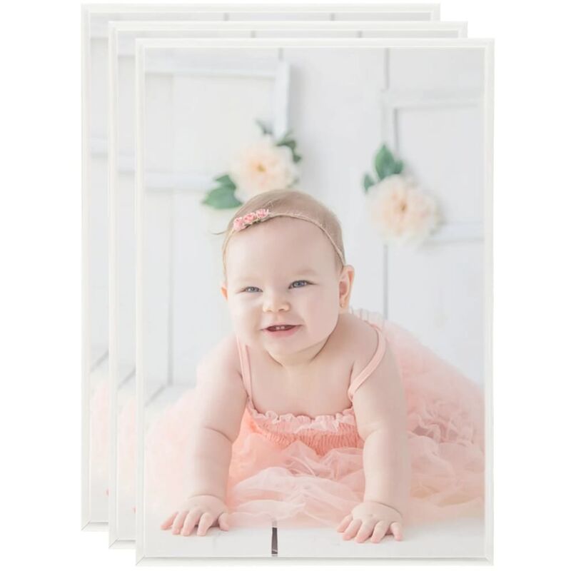 

vidaXL Marcos foto collage de pared/mesa 3 uds plateado MDF 21x29,7cm - Plateado