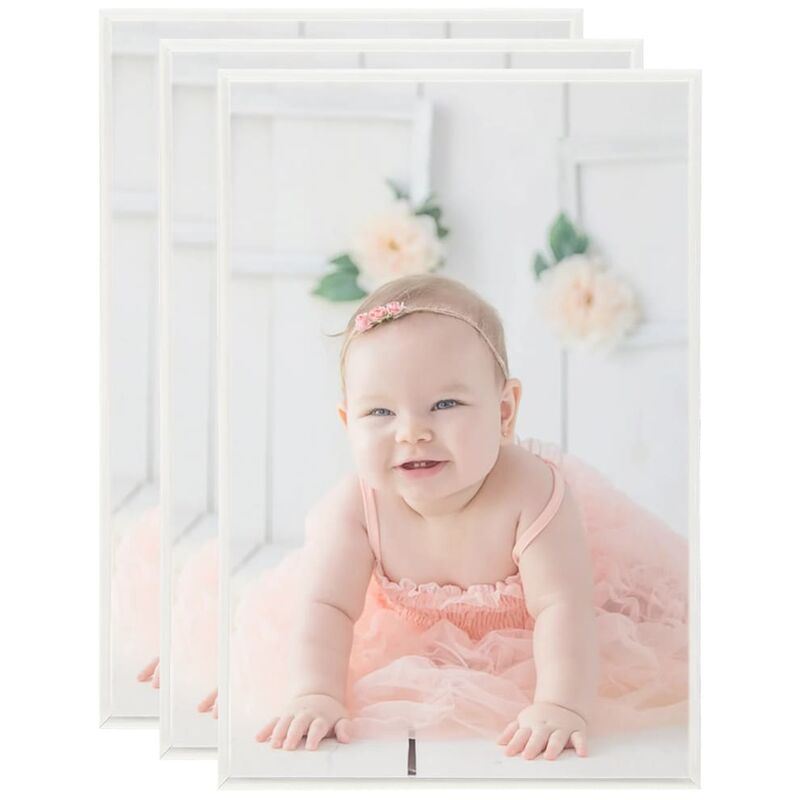 

vidaXL Marcos foto collage de pared/mesa 3 uds plateado MDF 59,4x84 cm - Plateado