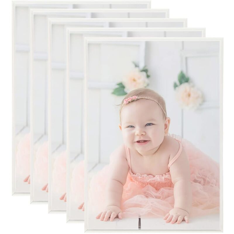 

vidaXL Marcos foto collage de pared/mesa 5 uds plateado MDF 29,7x42 cm - Plateado