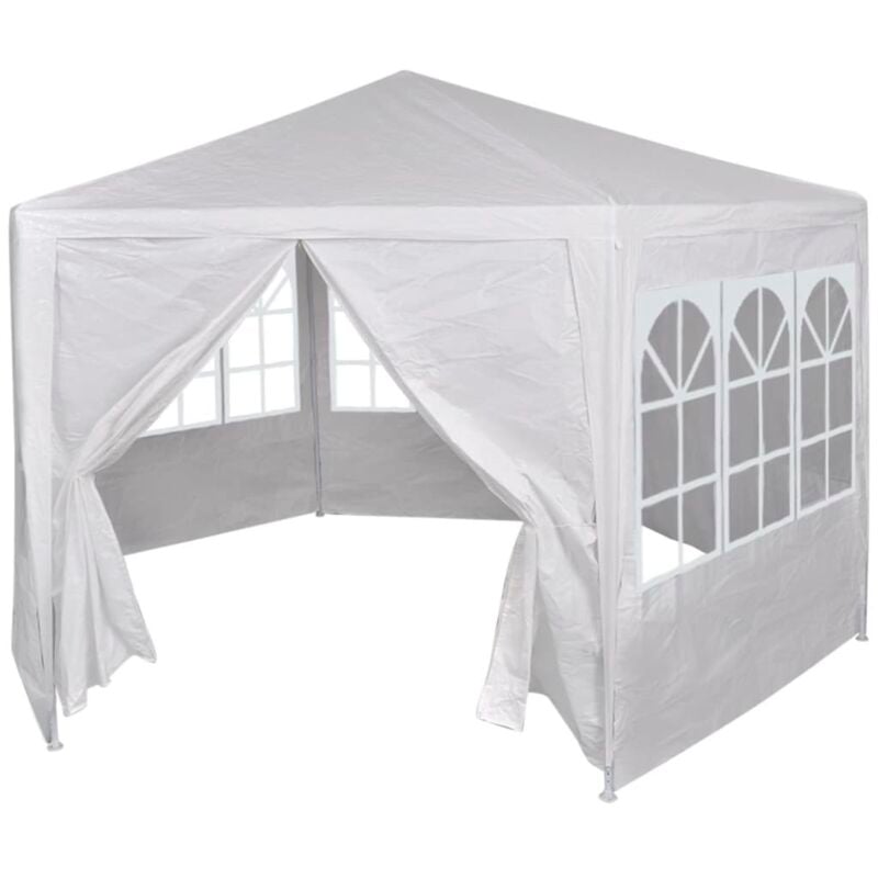 

Marquesina con 6 Paredes Laterales 2x2 m Blanco - Blanco - Vidaxl