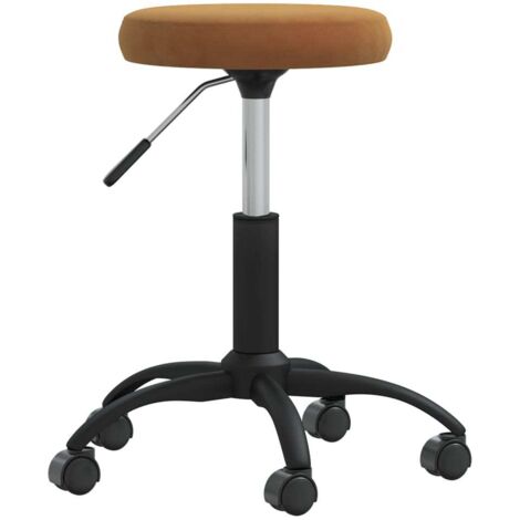 vidaXL Massagehocker Samt Braun