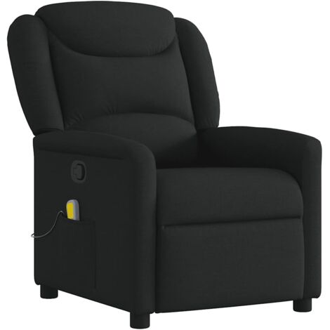 vidaXL Massagesessel Schwarz Stoff
