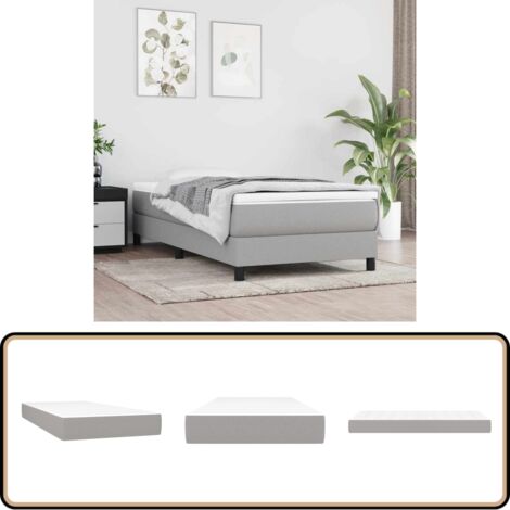 vidaXL Matelas à ressorts ensachés pour enfants 80x160 cm tissu