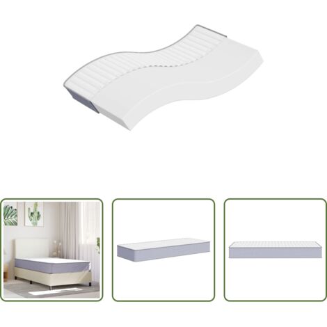 vidaXL Matelas sans ressorts -  Matelas en mousse moyennement doux 100x200 cm