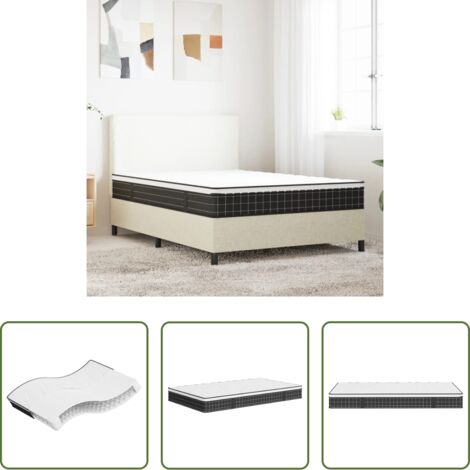 vidaXL Materasso a molle Bonnel Medio -  Materasso a Molle Bonnel Medio 100x200 cm