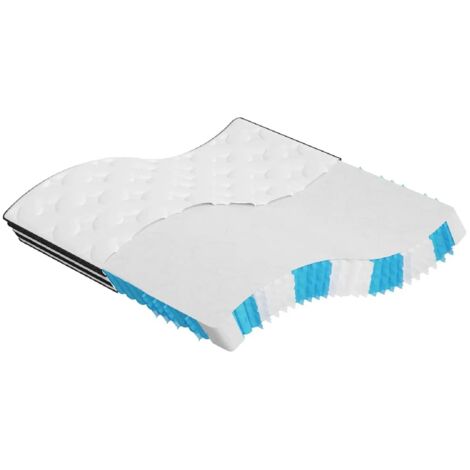 vidaXL Materasso a Molle Insacchettate Medio 200x200 cm