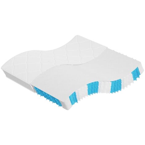 vidaXL Materasso a Molle Insacchettate Medio Rigido 200x200 cm