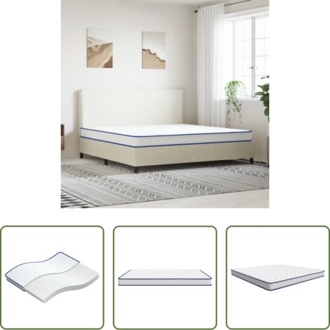 vidaXL Materasso morbido -  Materasso Viscoelastico con Memoria 200 x 180 x 17 cm Morbido