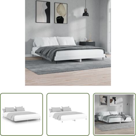 vidaXL Materasso per letto -  Giroletto Bianco 120x200 cm in Legno Multistrato