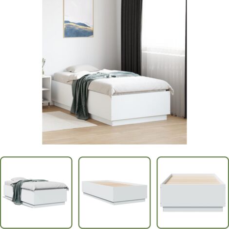 vidaXL Materasso per letto -  Giroletto Bianco 75x190 cm in Legno Multistrato