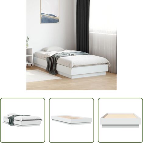vidaXL Materasso per letto -  Giroletto Bianco 75x190 cm in Legno Multistrato