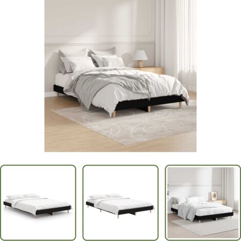 vidaXL Materasso per letto -  Giroletto Nero 120x190 cm in Legno Multistrato