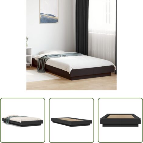 vidaXL Materasso per letto -  Giroletto Nero 75x190 cm in Legno Multistrato