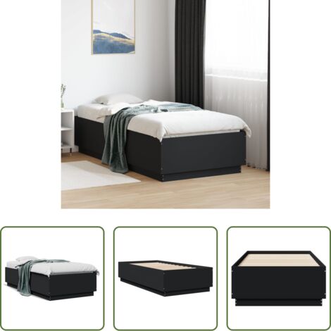vidaXL Materasso per letto -  Giroletto Nero 75x190 cm in Legno Multistrato