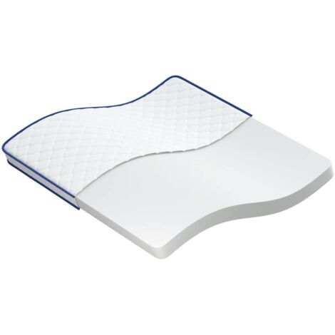 vidaXL Materasso Viscoelastico Bianco 200x200x17 cm Morbido