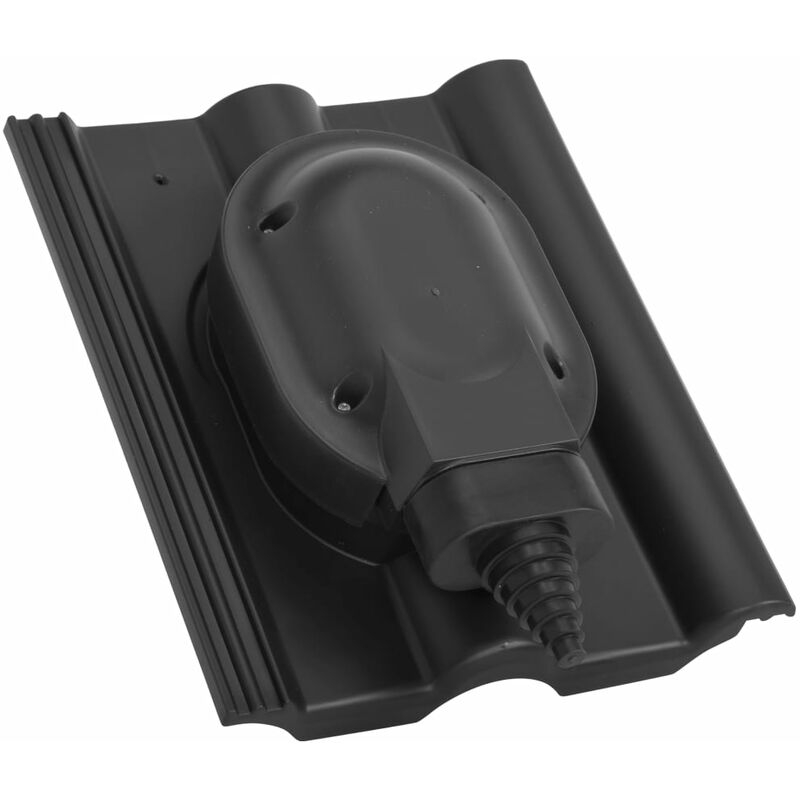 

vidaXL Mecanismo de paso solar para teja Frankfurt negro