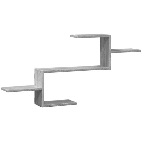 vidaXL Mensola a Muro Grigio Sonoma 104x15x49 cm Legno Multistrato