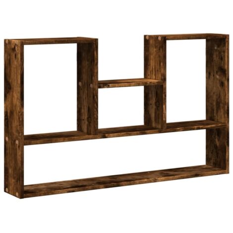 vidaXL Mensola a Muro Rovere Fumo 99x15x60 cm in Truciolato