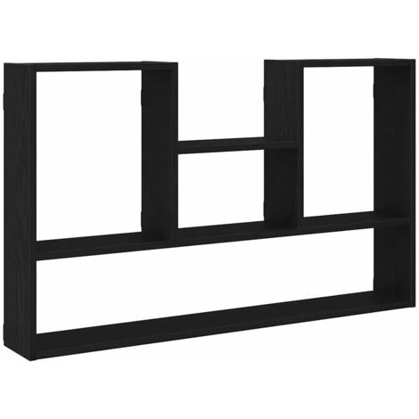 vidaXL Mensola a Muro Rovere Nero 99x15x60 cm in Truciolato