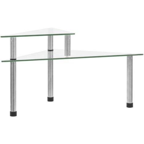 vidaXL Mensola da Cucina Trasparente 49,5x35x19 cm in Vetro Temperato