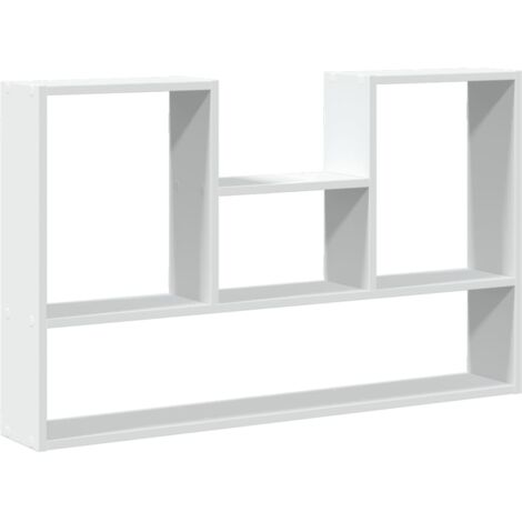 vidaXL Mensola da parete bianca 99x15x60 cm in legno ingegnerizzato