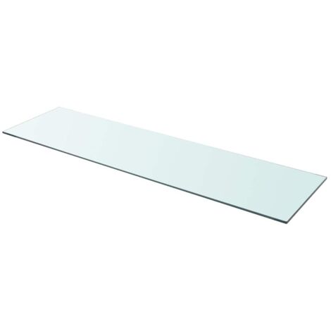 vidaXL Mensola in Vetro Trasparente 110x30 cm