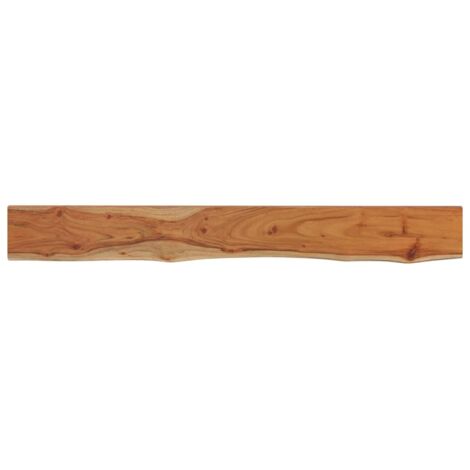 vidaXL Mensola Muro 160x20x2,5cm Rettangolare Legno Acacia Bordi Vivi