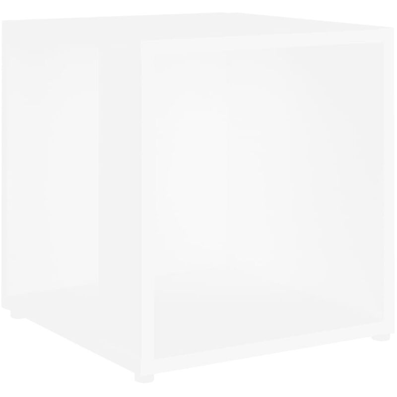 

vidaXL Mesa auxiliar de aglomerado blanco 33x33x34,5 cm - Blanco