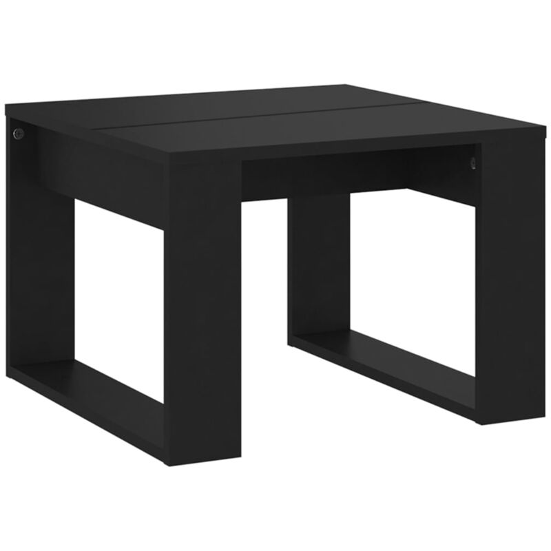 

vidaXL Mesa auxiliar de aglomerado 50x50x35 cm negro - Negro
