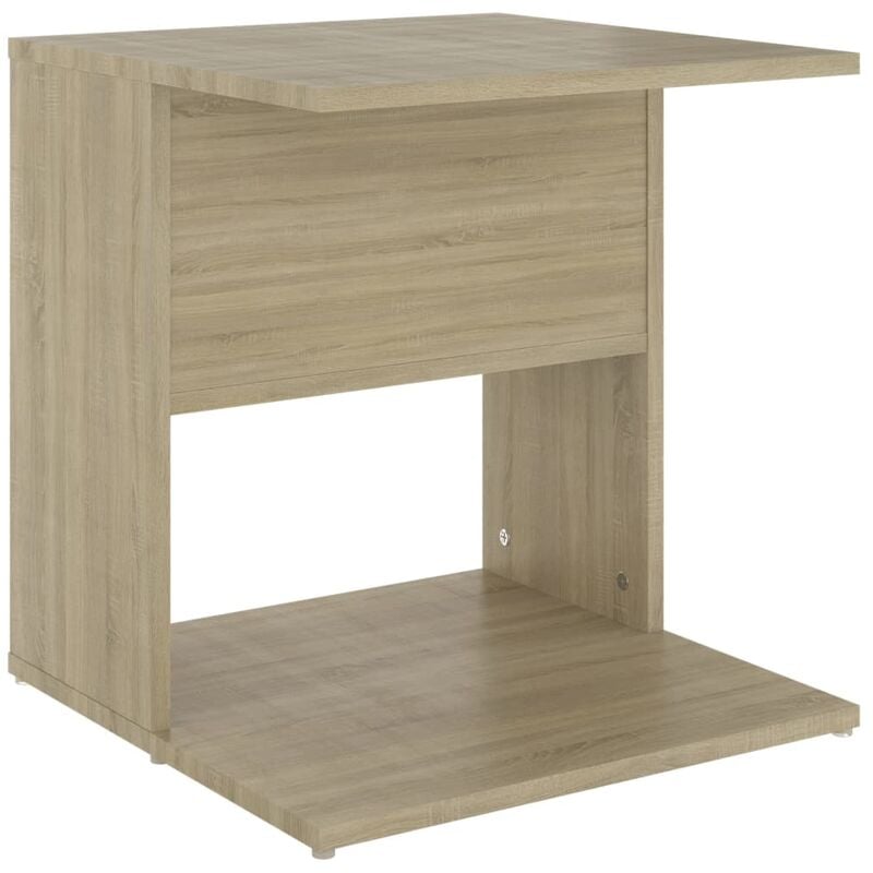 

vidaXL Mesa auxiliar de aglomerado 45x45x48 cm color roble Sonoma - Marrón